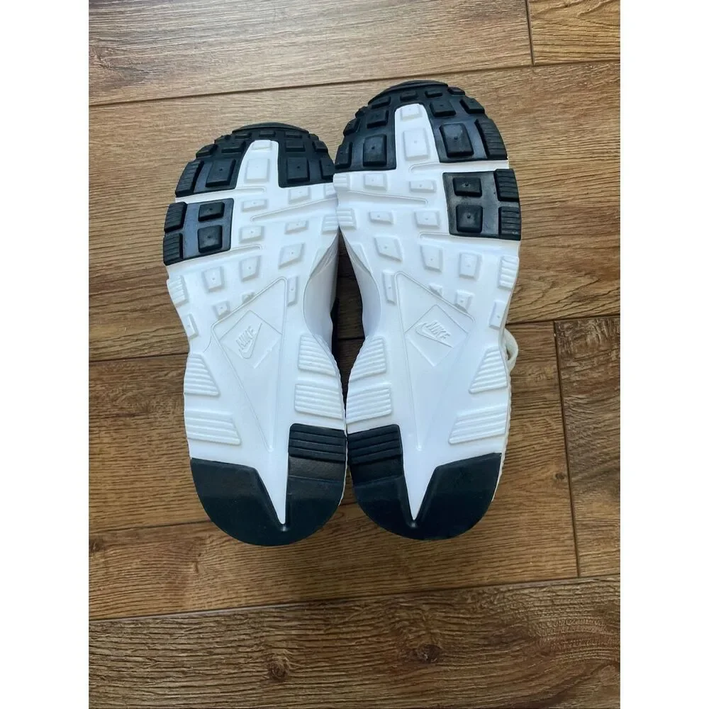 Nike Air Huarache Run White Volt Bright Spruce 654275-045 6Y